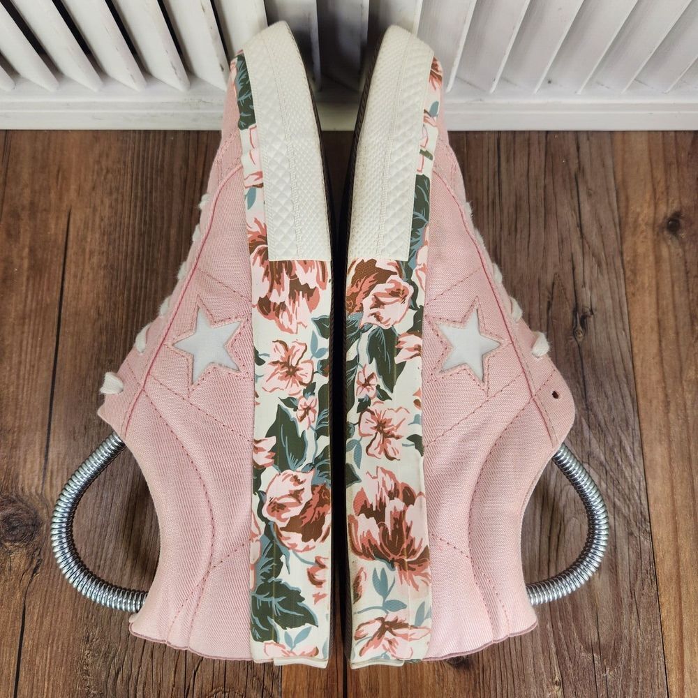 Converse Pink Floral Athletic Shoes - Picture 5 of 10